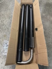 44461 For RV Generator Exhaust Venting System Part Black Pipe Extension Kit