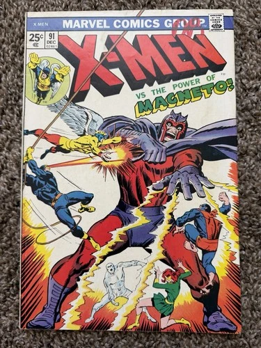 X Men 91 Vintage Marvel Comic Magneto! Buscema Ditko 1974