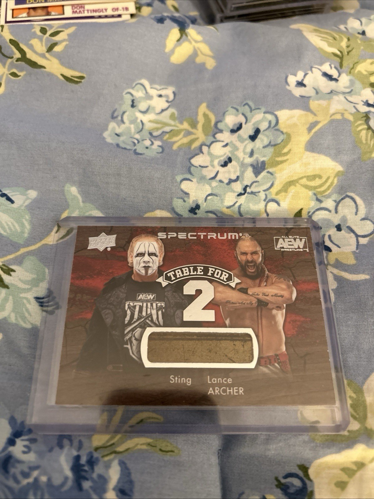 2021 UD AEW Spectrum - Table for 2 Sting vs. Lance Archer #T2-10 Relics (MEM)