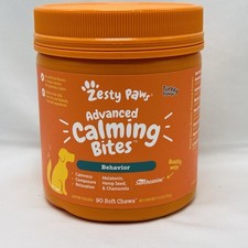 Zesty Paws Turkey Calming Soft Chews for Dogs - 90 Count Calming Bites Behavior