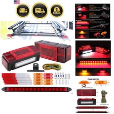 Submersible Led Trailer Tail Light Kit 12v W25ft Wiring Harnness