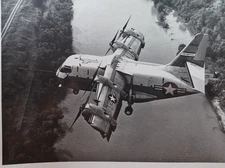 60's ORG Photo VTOL XC- 142  Tiltwing Aircraft Flying Edwards AFB 8 x 10 RRP 12