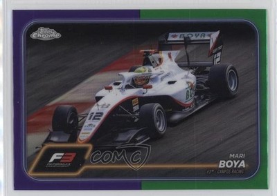 2024 Topps Chrome Formula 1 F3 Cars Purple & Green Refractor Mari Boya #126 0s2