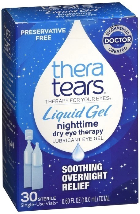 3 NEW THERA TEARS NIGHTTIME Dry Eye Therapy - 90 Vials - SEA