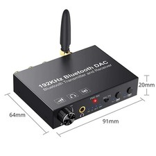 192KHz DAC Bluetooth Receiver Digital Optical to Analog Audio Converter New