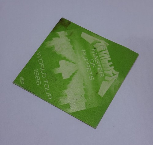 Muy Raro 1986 Metallica Master Of Puppets World Tour Backstage Pass Original P1 - Imagen 3 de 6