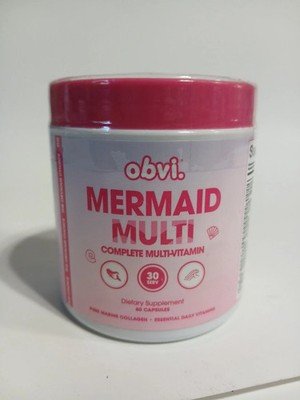 Obvi Mermaid Multi Complete Multi-Vitamin- 60 Capsules exp 09/26