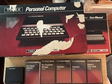Times Personal Computer Retro Sinclair 1000 Untested 5 Cassettes Power Manual