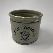 Zotter The Potter Signed Salt Glazed Stoneware Pottery Crock Bucks County PA 6"