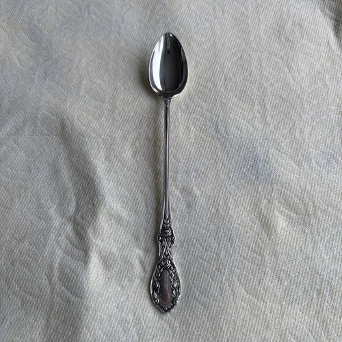 Wallace Sterling Silver Rose Pattern Spoon 7.25” Floral Handle