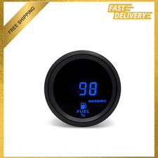 Car Fuel Level Gauge 52mm Digital Blue Backlight Universal Meter For Automobiles
