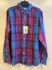 NWT Chubbies The Wood You Could You Brushed Flannel Button Down Shirt Size XL