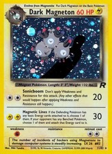 Dark Magneton - 11/82 - Pokemon Team Rocket Unlimited Holo Rare Card WOTC MP