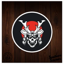 Samurai Skull - Vinyl Decal Sticker - Car Window Laptop - ebn12624