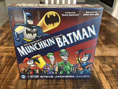 Munchkin Presents Batman Game NEW SEALED- Steve Jackson Games