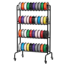 VEVOR 3D Printer Filament Storage Rack 4 Tier Filament Spool Holders Racks
