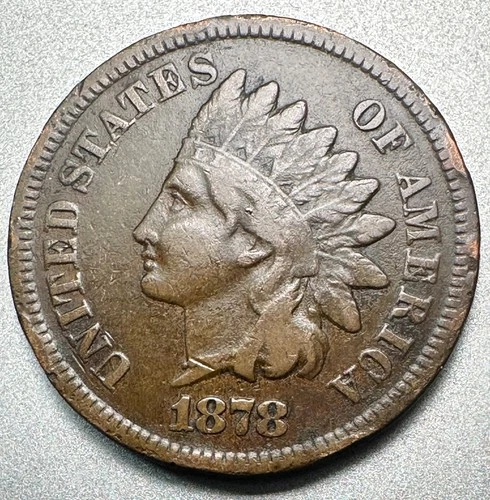1878  INDIAN CENT   FINE DETAILS   BETTER DATE  #1231