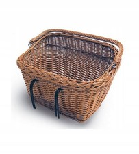 Wicker Bike Basket - Handlebar/rack Mount, Brown