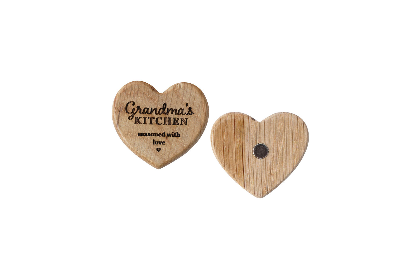 Loft 'Grandma's Kitchen' Oak Heart Magnet | Perfect Gift | Fridge Magnet