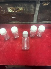 Clear Plastic Vials With Screw Tops 2.25 Inches High