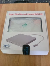 Ultra Slim External USB 3.0 DVD R/RW Writer Burner Player for Laptop or Desktop