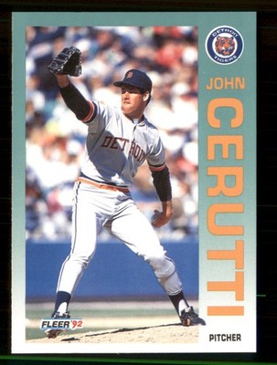 1992 Fleer #129 - John Cerutti - Detroit Tigers