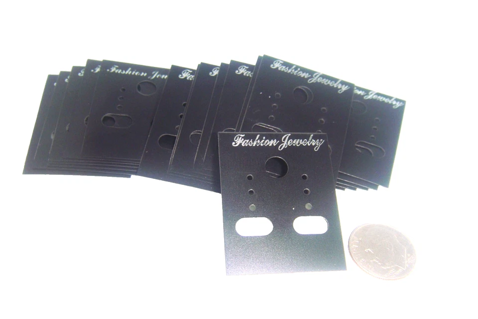 #20 黑色亚克力耳环展示卡适用于穿孔夹时尚珠宝 — 第 4/4 张图片