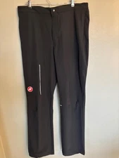 Castelli Men’s Race Day Warm Up Pants, Black,  Stretch Tech, Size: XXL