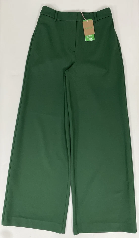 Women’s Boden Belgravia Ponte Trousers Wide Leg green Size 10 Regular - Image 2 of 4