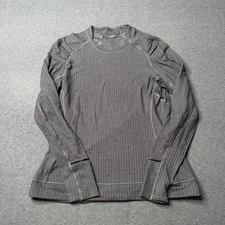 Lululemon Shirt Womens 6 Gray Performance Athleisure Gym Yoga Tee Pilates Adult
