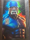 Hulk Hogan 1 Gr .999 Fine Silver Colorized Art Bar Card Mint In Top Loader Wre