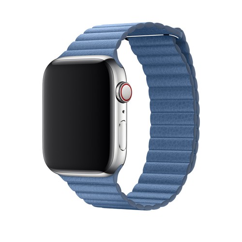 CORREA DE RELOJ CON BUCLE DE CUERO GENUINO APPLE 44MM 45MM 40MM 41MM MEDIANO Y GRANDE AL POR MENOR - Imagen 29 de 62