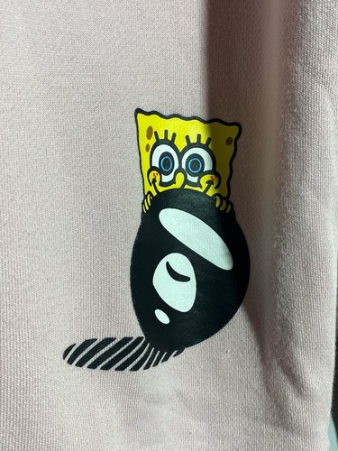 Aape X Sponge Bob by A Bathing Ape Pink Cotton Crew Neck Sweatshirt Size L - 第 13/20 張圖片