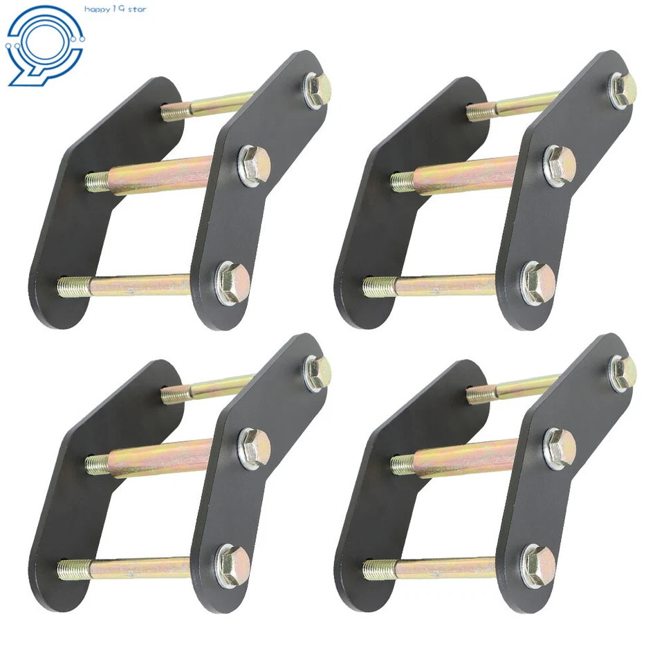 Set of 4 Shackles 1.5" Front + Rear Level Lift Kit For Jeep Wrangler YJ 1987-95 - Image 2 of 4