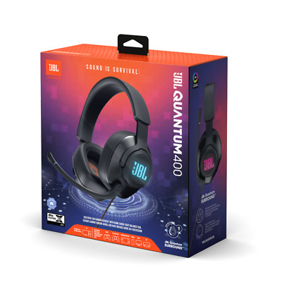 NEW Quantum 400 USB Over-ear Gaming Headset with Game-chat Dial, Black