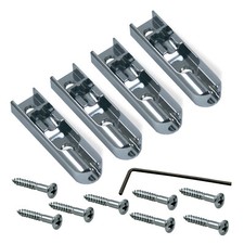 Bass Bridge Single Individual Set of 4 Chrome 122010CH-4P