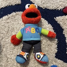 2013 Sesame Street Talking ABC Elmo Sings Alphabet Song Learning Plush 12" WORKS