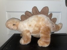 FAO Schwartz stuffed brown Stegosaurus lights and sounds