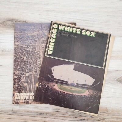 Vintage 1979 Official Chicago White Sox Scorebook Scorecard Program Set ...