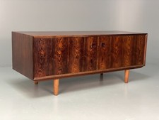 Credenza bassa vintage danese legno scuro design metà secolo EB7950 MWOO