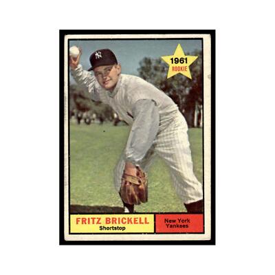 1961 Topps Baseball Card Fritz Brickell RC Yankees #333 | eBay