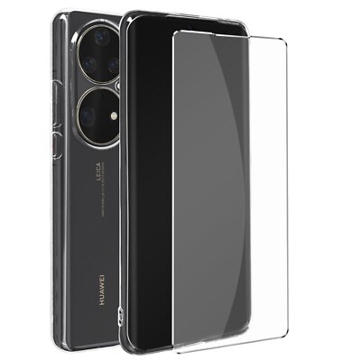 360° Schutz-Set für Huawei P50 Pro: Hülle + Folie   Transparent