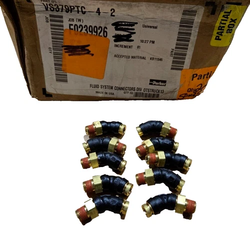 Parker VS379PTC-4-2 Push-To-Connect, Threaded Composite Dot Push-To-Connect 10X