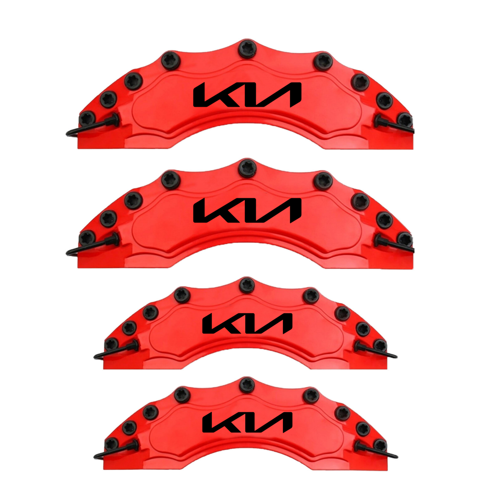 KIA Brake Caliper Cover Customized Design (4 pieces) Red eBay