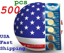 500 pcs CR2450 2450 LM2450 BR2450 TT Card 3V Lithium Battery