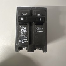 Eaton BR215 Circuit Breaker - 15 Amp - 2 Pole - 120/240V - NEW