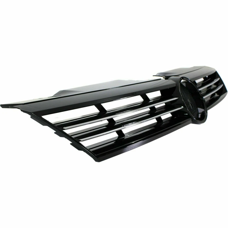 Черная передняя верхняя решетка с хромированной отделкой для VW Volkswagen Jetta MK6 2011-2014 годов выпуска - Изображение 4 из 4