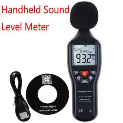 Sound Level Meter Datalogger Instrument High Accuracy Measuring 30dB ~ 130dB