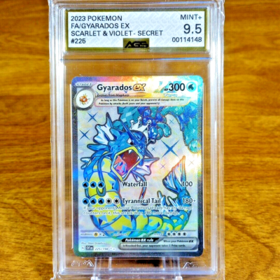 Pokemon Scarlet & Violet Base Secret Gyarados EX 225/198 AGS Mint+