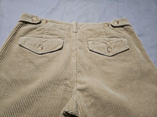 Vintage Polo Ralph Lauren Pants Youth Boys Size 14 Beige Corduroy Flap Pockets - Picture 4 of 13